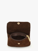 Porte-monnaie Velvet Cuir Milano Marron velvet VE23091O-vue-porte