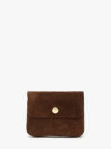 Coin Purse Velvet Leather Milano Brown velvet VE23091O