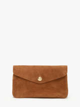 Coin Purse Velvet Leather Milano Brown velvet VE23113O