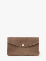Coin Purse Velvet Leather Milano Brown velvet VE23113O