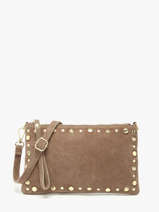 Shoulder Bag Velvet Leather Milano Beige velvet VE24111O
