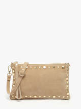 Shoulder Bag Velvet Leather Milano Beige velvet VE24111O