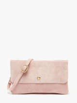 Leather Velvet Crossbody Bag Milano Pink velvet VE23067O