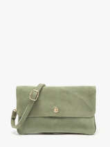 Leather Velvet Crossbody Bag Milano Green velvet VE23067O