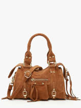 Crossbody Bag Velvet Leather Milano Brown velvet VE24092O