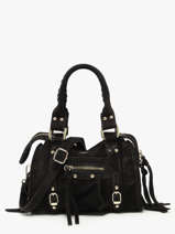 Sac Bandouli�re Velvet Cuir Milano Noir velvet VE24092O