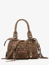 Crossbody Bag Velvet Leather Milano Beige velvet VE24092O