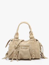 Crossbody Bag Velvet Leather Milano Beige velvet VE24093O