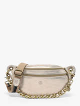 Sac Banane Cuir Mila louise Blanc vintage 23689X