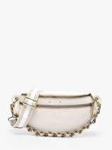 Belt Bag Leather Mila louise White vintage 23689C1