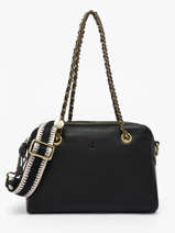 Sac Port� �paule Vintage Cuir Mila louise Noir vintage 3889C1