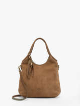 Crossbody Bag Vintage Leather Mila louise Brown vintage 23059V