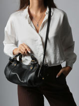 Crossbody Bag Icone Leather Gerard darel Black icone DDS73410-vue-porte