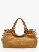 Sac Port� �paule Chiara Cuir Gerard darel Jaune chiara DDS84407