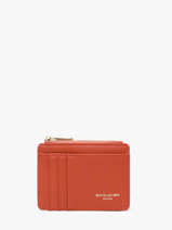 Porte-monnaie Porte-cartes Saffiano David jones Orange saffiano 2