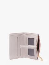Wallet Saffiano David jones Violet saffiano P163-vue-porte