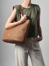 Shoulder Bag Neflier Estival Woomen Brown neflier estival WNEE03-vue-porte