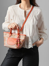 Longchamp Le panier pliage rainbow Sacs port� travers Multicolore-vue-porte