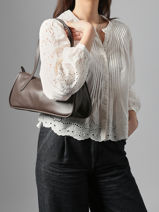 Longchamp Looong Besaces Marron-vue-porte