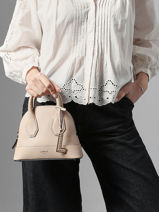 Shoulder Bag Belleville Leather Lancel Beige belleville A13735-vue-porte