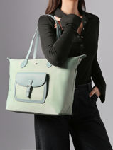 Shoulder Bag Kiana Nylon Hexagona Green kiana 1720181-vue-porte