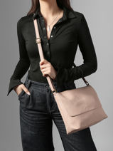 Shoulder Bag Soft Mandoline Pink soft MD5231-vue-porte
