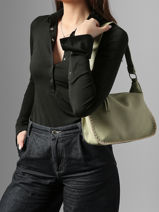 Sac Port� �paule Brodery Miniprix Vert brodery 19672-vue-porte