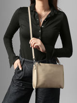 Shoulder Bag Brodery Miniprix Beige brodery 19676-vue-porte