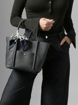 Satchel Grained Miniprix Blue grained A713-vue-porte