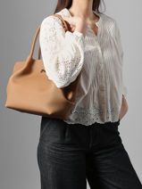 Leather Galat�e Shoulder Bag Nathan baume Brown nymphea 3-vue-porte