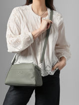 Leather Brenda Crossbody Bag Nathan baume Green state 2-vue-porte