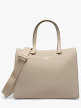 Sac Port� �paule Alpes David jones Beige alpes CM8204