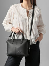 Sac Port� Main Clark Cuir Nathan baume Rouge drive 1-vue-porte