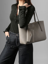 Shoulder Bag Brenton Guess Gray brenton PG964823-vue-porte