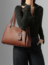 Shoulder Bag Evie Guess Brown evie BG966422-vue-porte
