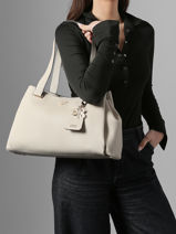 Shoulder Bag Evie Guess Beige evie BG966422-vue-porte