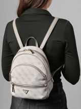 Backpack Guess Beige manhattan SG711832-vue-porte