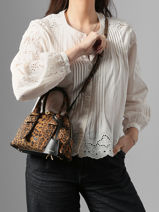 Sac Bandouli�re Love Bag Soft Pinko Marron love bag soft 5333A32A-vue-porte