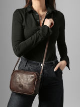 Shoulder Bag Heritage Leather Biba Brown heritage BT32-vue-porte
