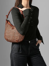 Crossbody Bag Heritage Leather Biba Brown heritage KAB23L-vue-porte