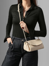 Sac Bandouli�re Leather Cuir Biba Beige leather ISE1L-vue-porte