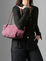 Sac Port� �paule Leather Biba Rose leather SOR4L-vue-porte