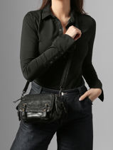 Shoulder Bag Heritage Leather Biba Black heritage GAD4L-vue-porte