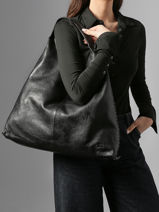 Shoulder Bag Heritage Leather Biba Black heritage STT1L-vue-porte