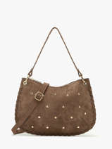 Shoulder Bag Velvet Milano Brown velvet VE25116