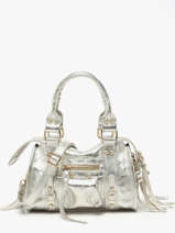 Sac Bandouli�re Nine Cuir Milano Argent nine NI24092O