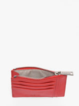 Wallet Paris Leather Lancaster Red paris pm 22-vue-porte