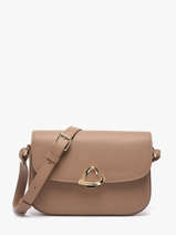 Shoulder Bag Paris Philos Leather Lancaster Brown paris philos 81