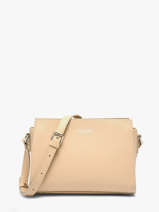 Shoulder Bag Smooth Leather Lancaster Beige smooth 437-02