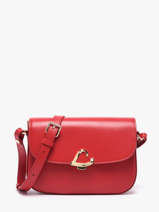 Shoulder Bag Paris Philos Leather Lancaster Red paris philos 81